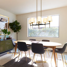 Aletheia 6-Light Chandelier with Fabric Shades