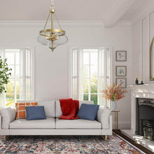 Dike 3-Light Gold Chandelier