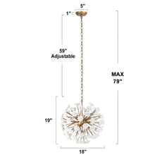 Selene 6-Light Ceramic Globe Chandelier