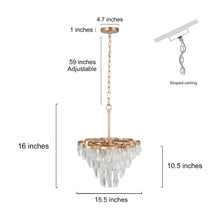 Tyche 4-Light Crystal 4-Tier Chandelier