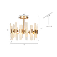Chione 3-Light Drum Semi-flush Mount Ceiling Lights