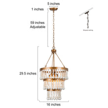 Eurybia 6-Light 3-Tier Beaded Chandelier