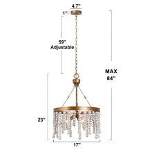 Eurybia 3-Light Beaded Chandelier
