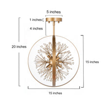 Eos 4-Light Globe  Semi-flush Mount Ceiling Lights