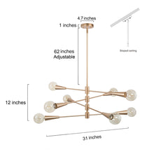 Herse 8-Light Sputnik Chandelier