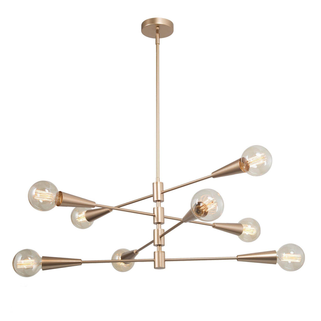 Brass Sputnik Chandelier - 8 Light | LALUZ Home– Uolfin