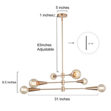 Herse 6-Light Sputnik Chandelier