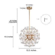 Asteria 6-Light Spherical Bouquet Globe Chandelier