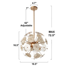 Arke 6-Light Shell Sputnik Globe Chandelier
