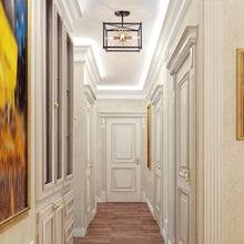 Helios 4-Light Square Semi-flush Mount Ceiling Lights