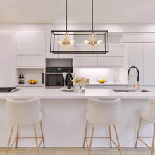 Helios 8-Light Sputnik Rectangle Chandelier