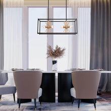 Helios 8-Light Sputnik Rectangle Chandelier