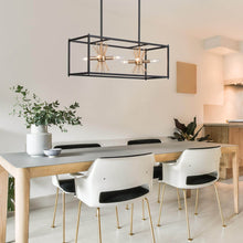 Helios 8-Light Sputnik Rectangle Chandelier