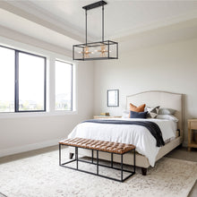 Helios 8-Light Sputnik Rectangle Chandelier