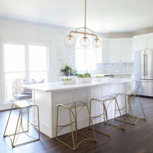 Melite 3-Light Chandelier with Glass Shades