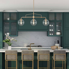 Melite 3-Light Chandelier with Glass Shades