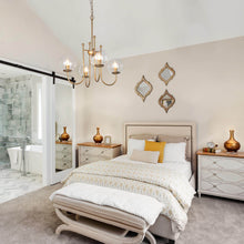 Juno 4-Light Chandelier with Globe Glass Shades