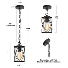 Arke 1-Light Cylinder Outdoor Pendant Light