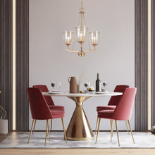 Theia 3-Light Gold Chandelier