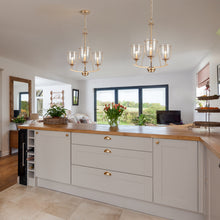 Theia 3-Light Gold Chandelier