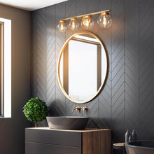 Eirene 4-Light Gold Bathroom Vanity Light