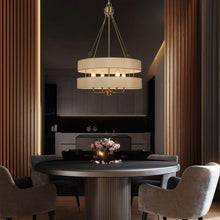 Aletheia 4-Light Drum Chandelier with Fabric Shade