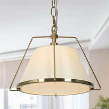 Aletheia 1-Light Pendant Light with Fabric Shade