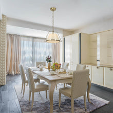 Aletheia 1-Light Pendant Light with Fabric Shade