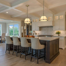 Aletheia 1-Light Pendant Light with Fabric Shade