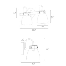 Eunice 2-Light Bathroom Vanity Lights
