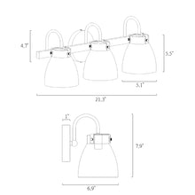 Eunice 3-Light Bathroom Vanity Lights