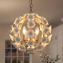 Selene 3-Light Ceramic Globe Chandelier