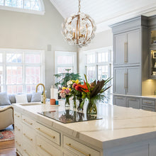 Selene 3-Light Ceramic Globe Chandelier