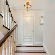 Dike 3-Light Gold Semi-flush Mount Ceiling Lights