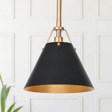 Hebe 1-Light Cone Pendant Light -Metal Shade