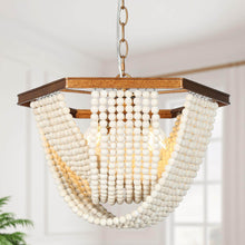 Eleos 4-Light Hexagon Beaded Chandelier