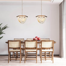 Eleos 4-Light Hexagon Beaded Chandelier